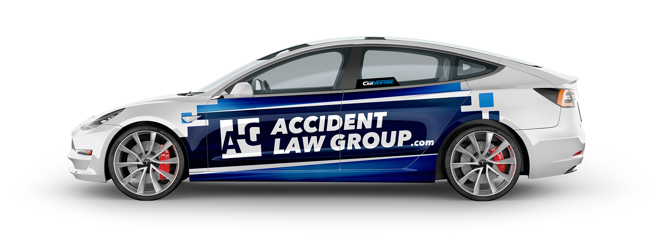 Tesla Driver Side Flat View Accident Law Group