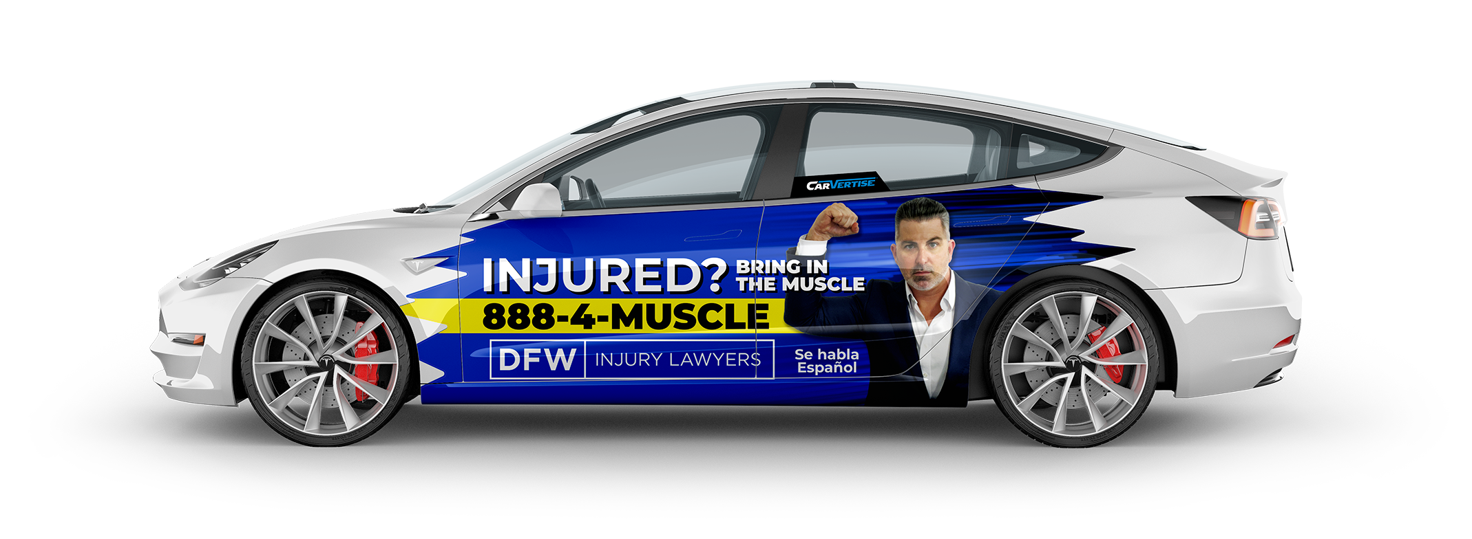 Tesla Driver Side Flat View DFW Injury Law